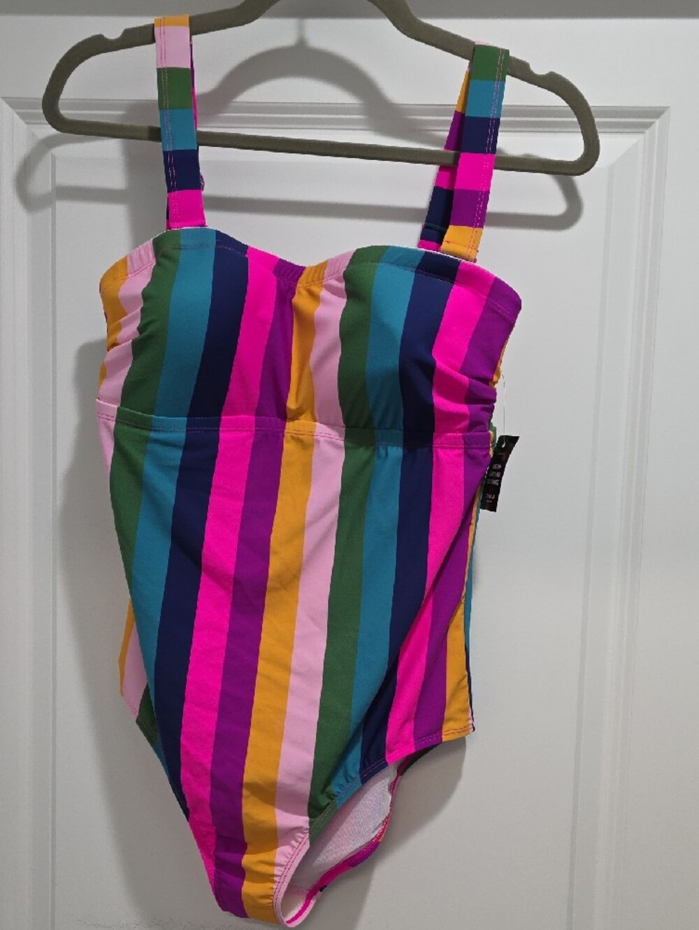 torrid Multicolor Stripe One-Piece Swimsuit And Kimono 2-Piece Set - Picture 2 of 8